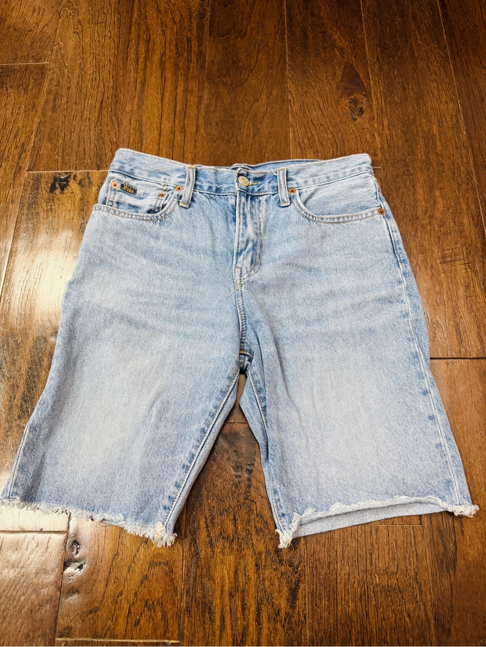 Ralph Lauren Light Wash Denim Cutoff Shorts